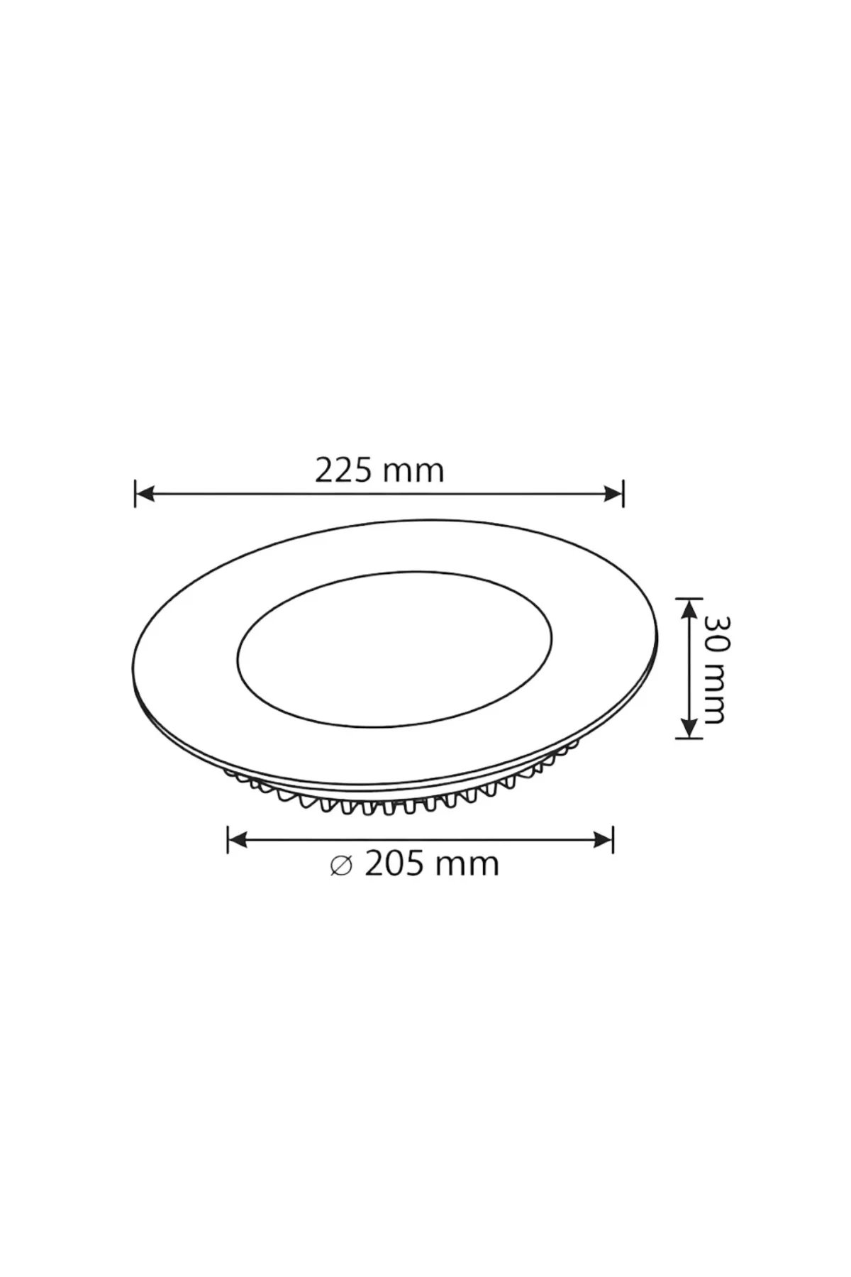 18W BEYAZ KASA BEYAZ ISIK LED PANEL 5 ADET - Görsel 2