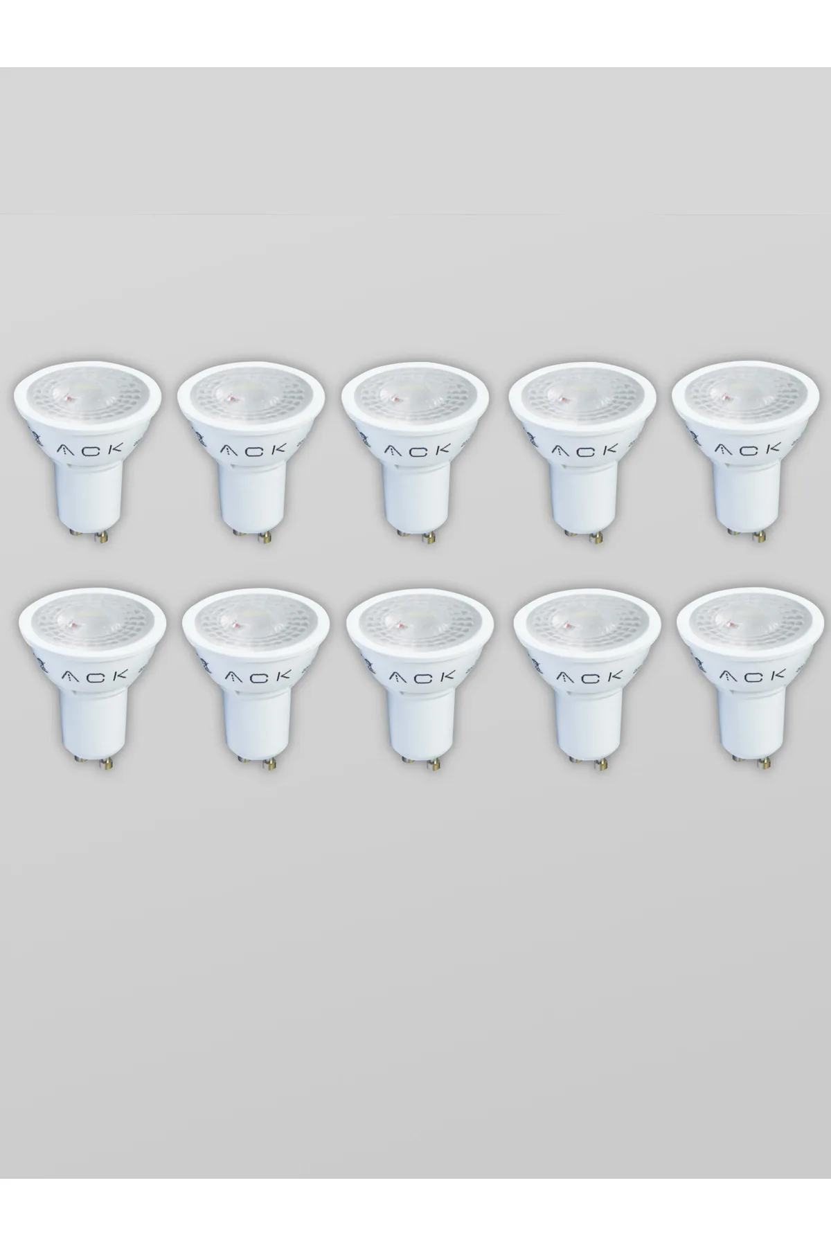 SMD LENS LED AMPUL DİMLİ GU10 5W Amber 10 Adet