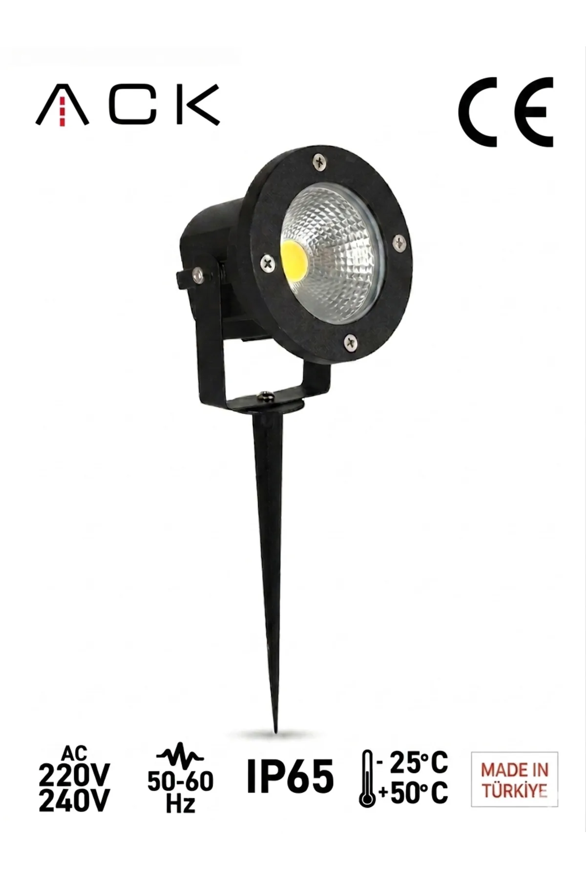 Alüminyum LED Bahçe Armatürü (Kazıklı ) - YEŞİL - Görsel 2