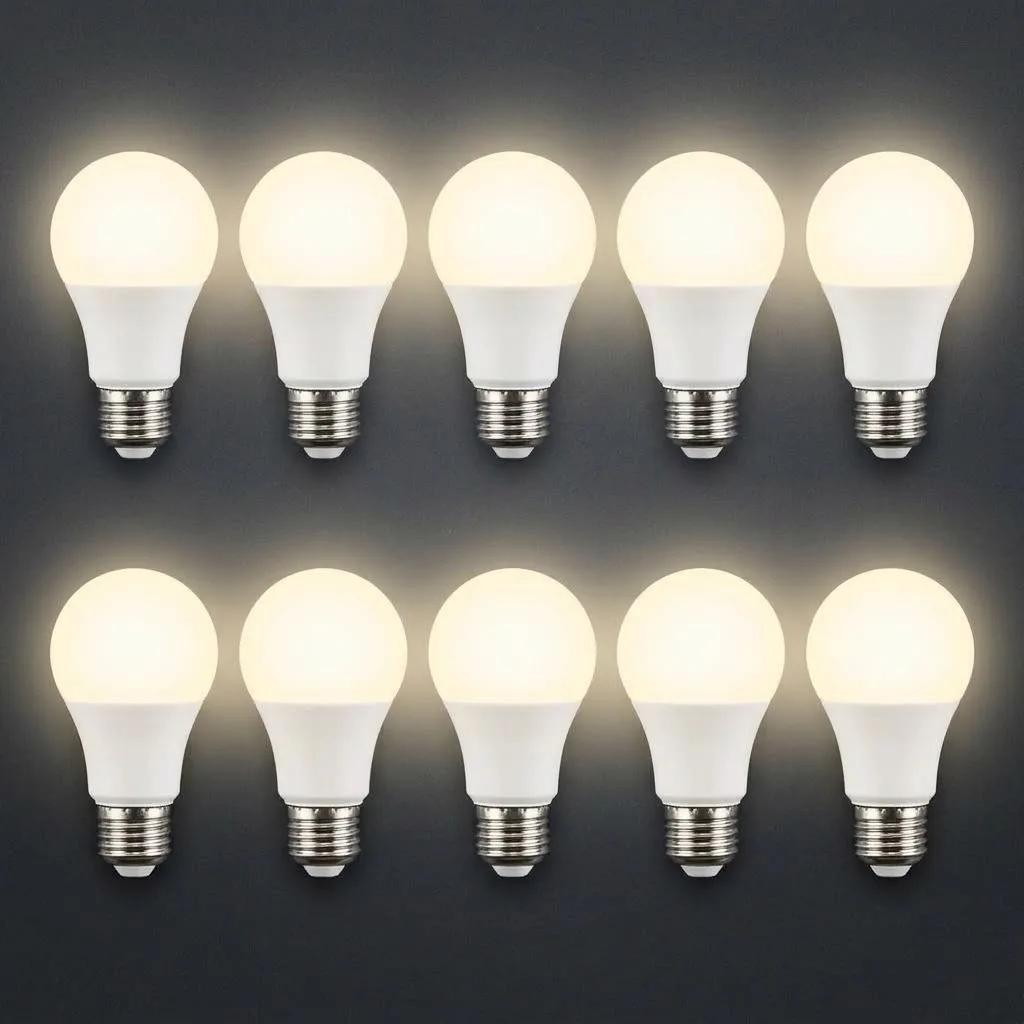 LED Ampul 9W E27 A60 4000K 10 Adet
